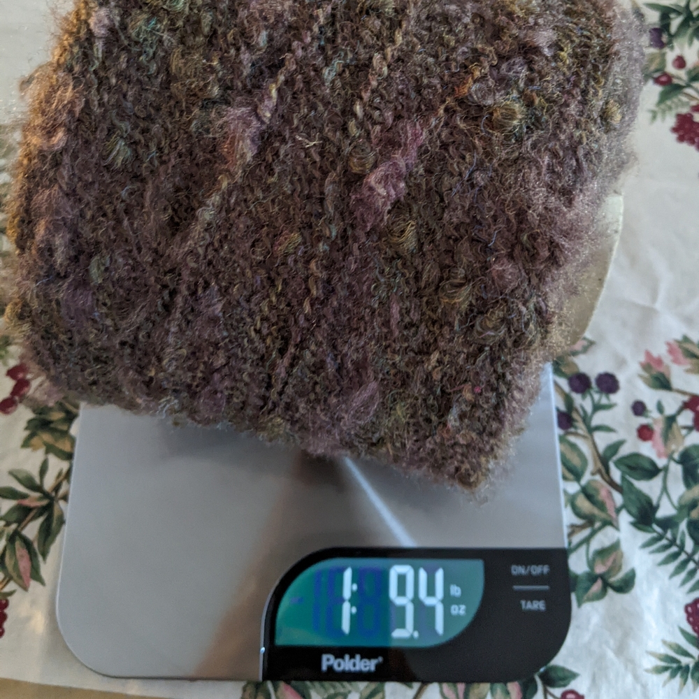 Soft French Boucle Brown cone yarn, mixture of fibers, Made in France - Picture 5 of 13